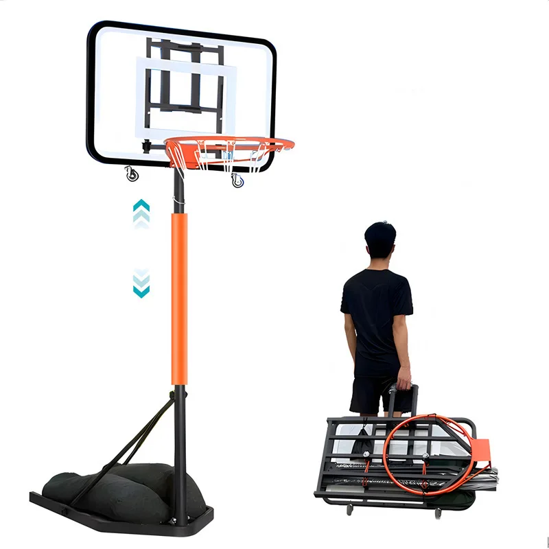 Ultra Portable Basketball Hoops for Adults and Children Indoor and Outdoor Movable Lifting Match Training Basket  Ball Frames