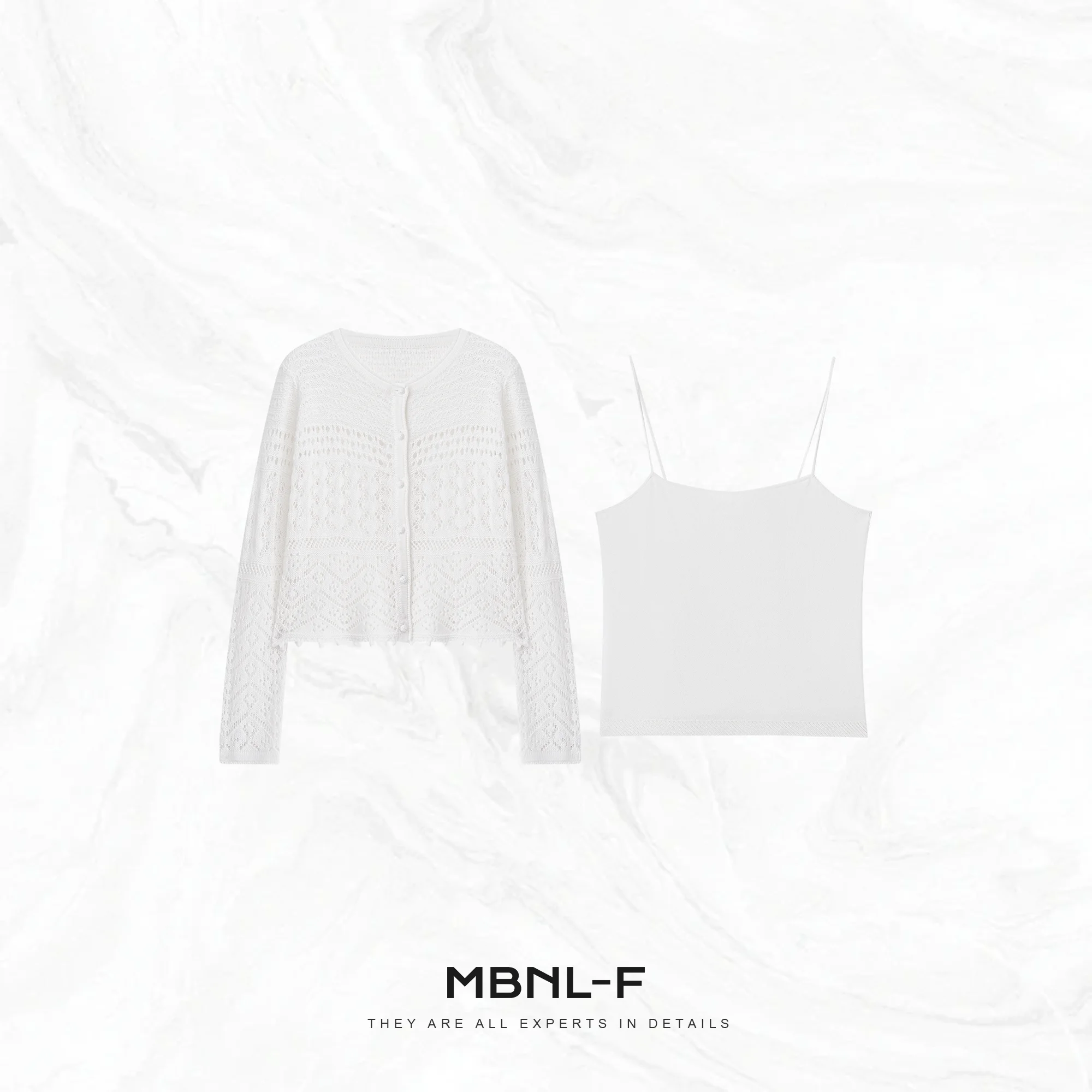 

Spring mat Pure Color Open Cardigan Set MBNLF Chun Ming Jing He Kailing XMXSY305 Women's ort Outerwear