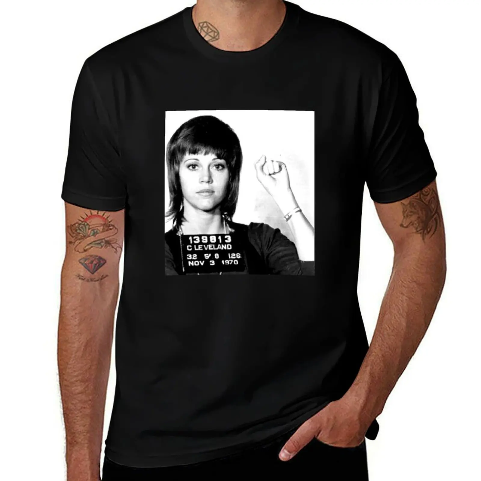

Jane Fonda Mugshot T-Shirt anime tshirt t shirt custom print