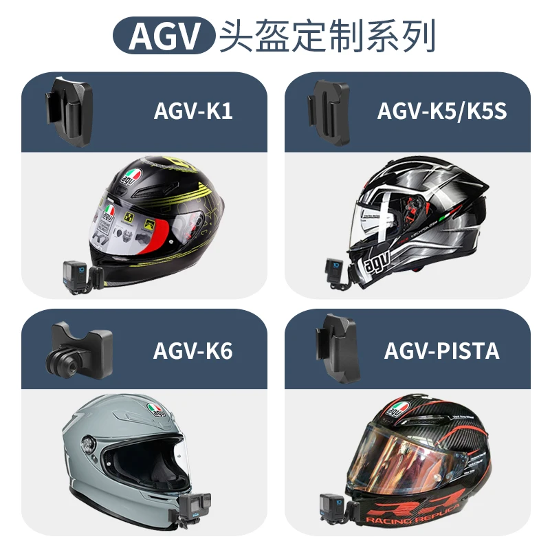 Premium Customized Motorcycle Helmet Aluminium Chin Action Camera Mounts for GoPro accessories for AGV K1/K5/K5S/K6/Pasta/K3sv