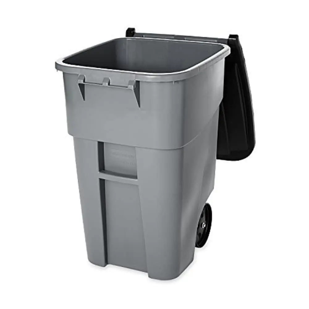 Brute Rollout Trash Garbage Can Bin with Wheels, 95 GAL, for Restaurants Hospitals Offices Back of House Warehouses Home