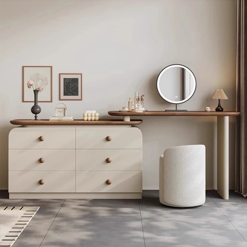 

Modern White Vanity Table Bedroom Cabinet Wood Chair Desk Mirror Luxury Dressing Table Coffee Study Vestidores Home Furniture