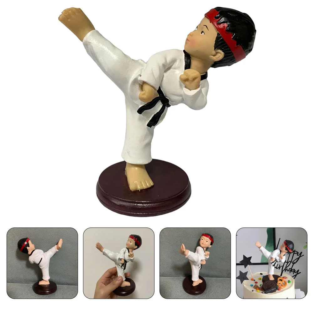 Ornament Harz Junge Schmuck Taekwondo Junge Ornament Junge Ornament Kuchen Dekor