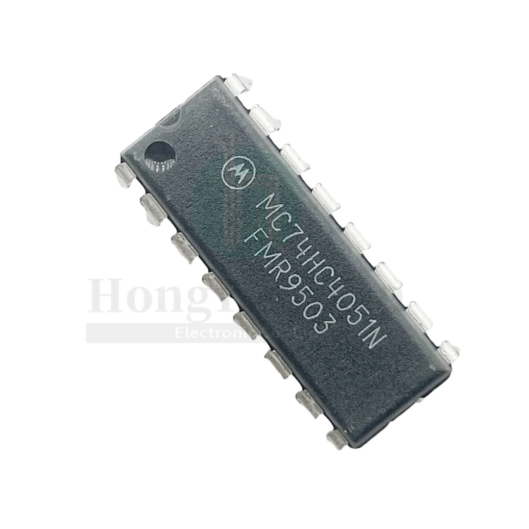 10PCS/ MC74HC4051N 74HC4051 "original genuine/new spot" DIP-16 multiplexer chip