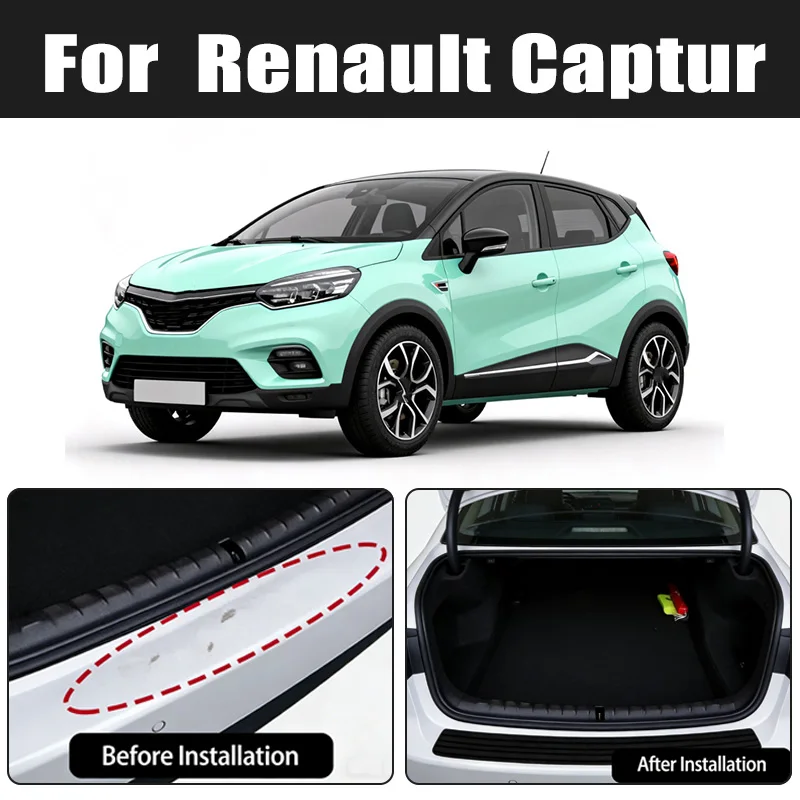 

Universal Anti-scratch Car Trunk Door Sill Plate Protector For Renault Clio Megane Koleos Kadjar Captur Scenic Fluence Duster