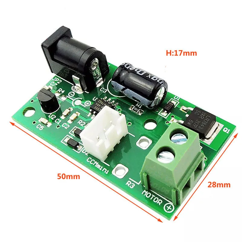 1/2~50/100Pcs CCMmini Miniature PWM DC Motor Speed Controller 6V12V24V Universal 3A Small Speed Control Board