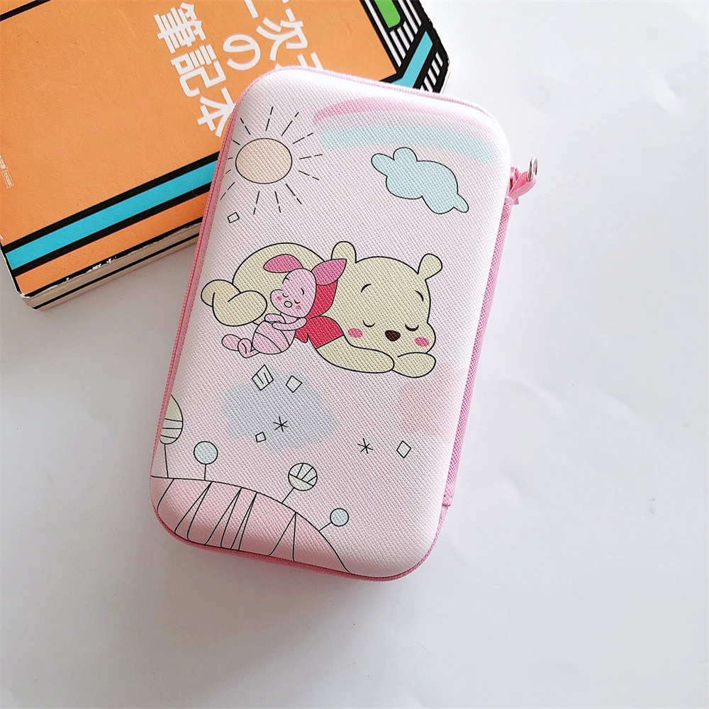 10cm*16.2cm Zipper Bag For Earphone Cable Power Bank Storage Box Cartoon Sanrio Disney Pattern Carry Case Cover