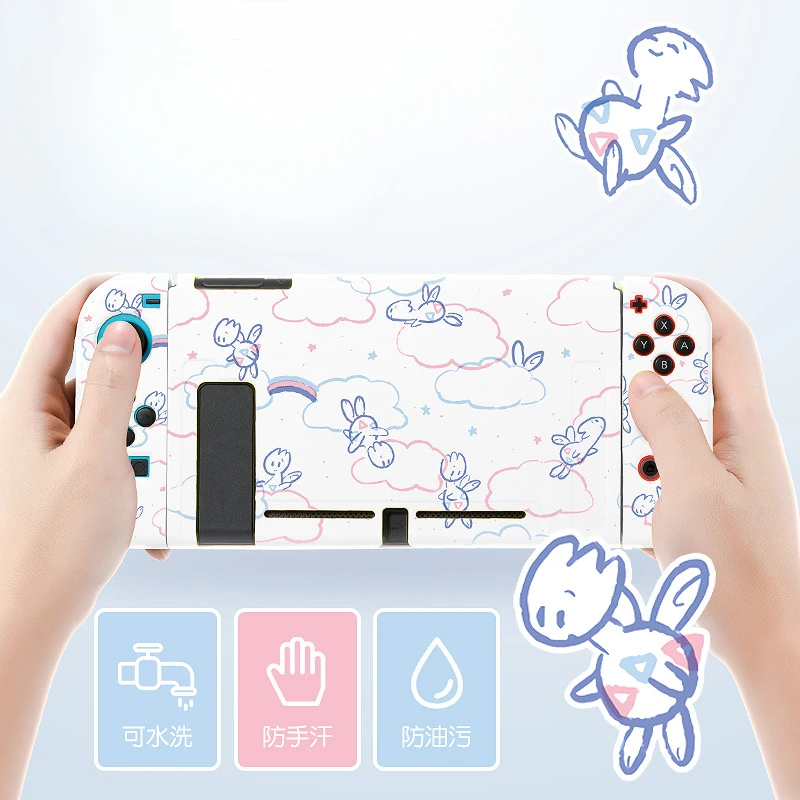 Pokemon Cartoon Switch Protective Case for Nintendo Switch Ns Oled Anime Figure Magikarp Togetic Game Console Accessories Cover