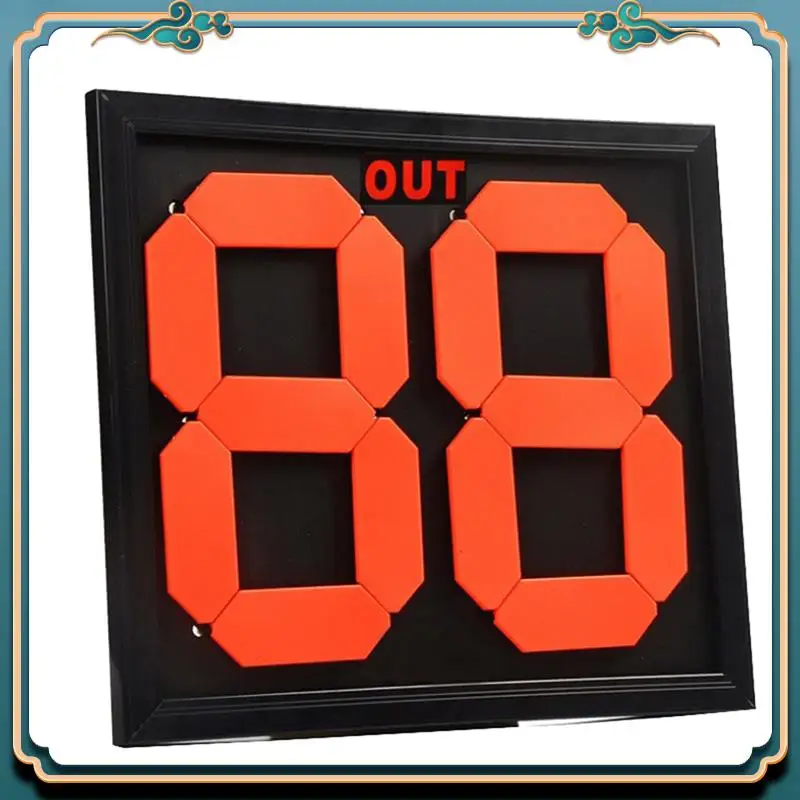 

Black Football Substitution Card Substitution Card For Competition Practice Double-Sided Display 2-Digit Substitution Card