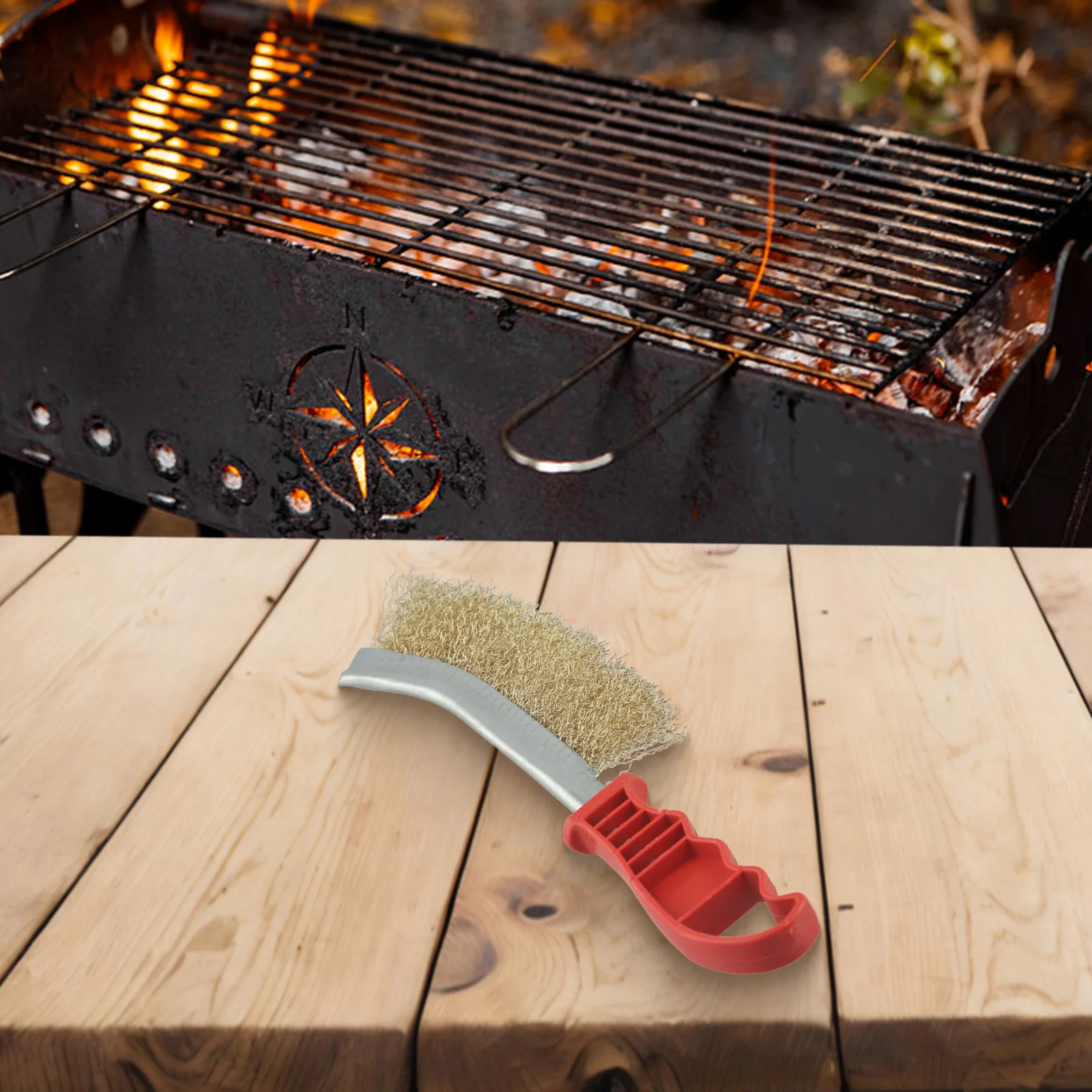 

Простая в использовании щетка для гриля из 3 штук. Прочная очистка. Удаление ржавчины. Щетина из нержавеющей стали. Прочная конструкция для деликатных поверхностей.