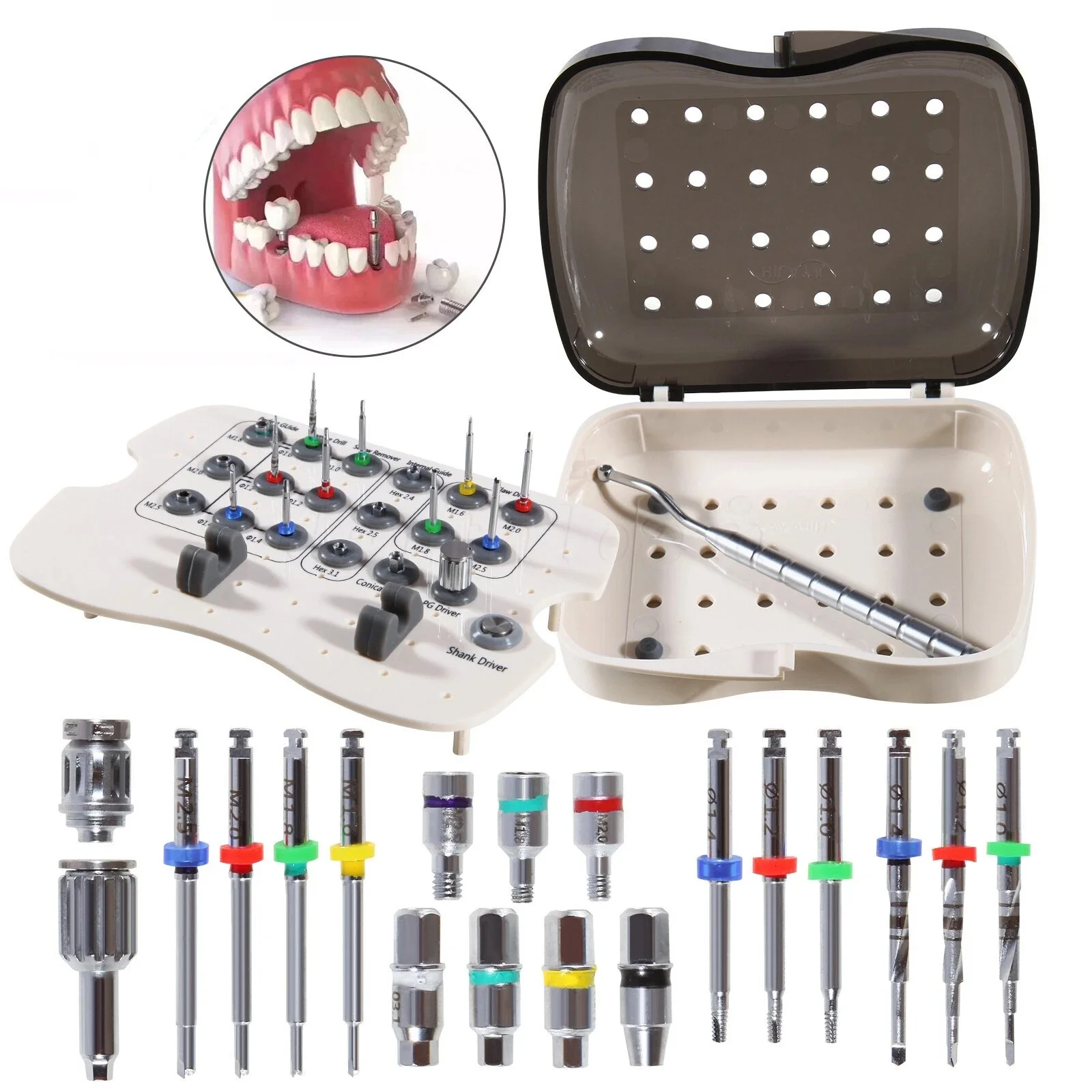 Implant Fixture & Fractured Screw Removal Kit Neobiotech SR Repair Tool Universal Dental