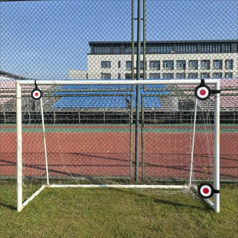 Los tiroteos objetivos fútbol dirigen a los objetivos entrenamiento fútbol disco Equipo