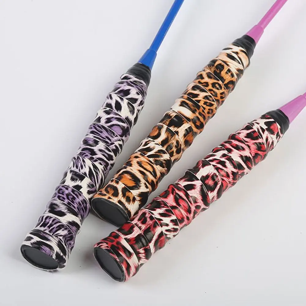 Multi-color Badminton Racket Overgrips Flower Printing Self-adhesive Racquet Sweatband Shock Absorption Leopard Print Over Grips
