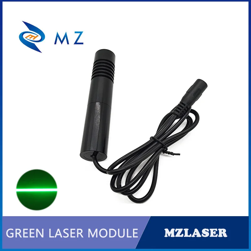 Imagem -02 - Linha Verde do Módulo do Laser com Adaptador Categoria Industrial Clara e Brilhante D22 mm 520nm 300mw 110 Graus Estabilidade Alta