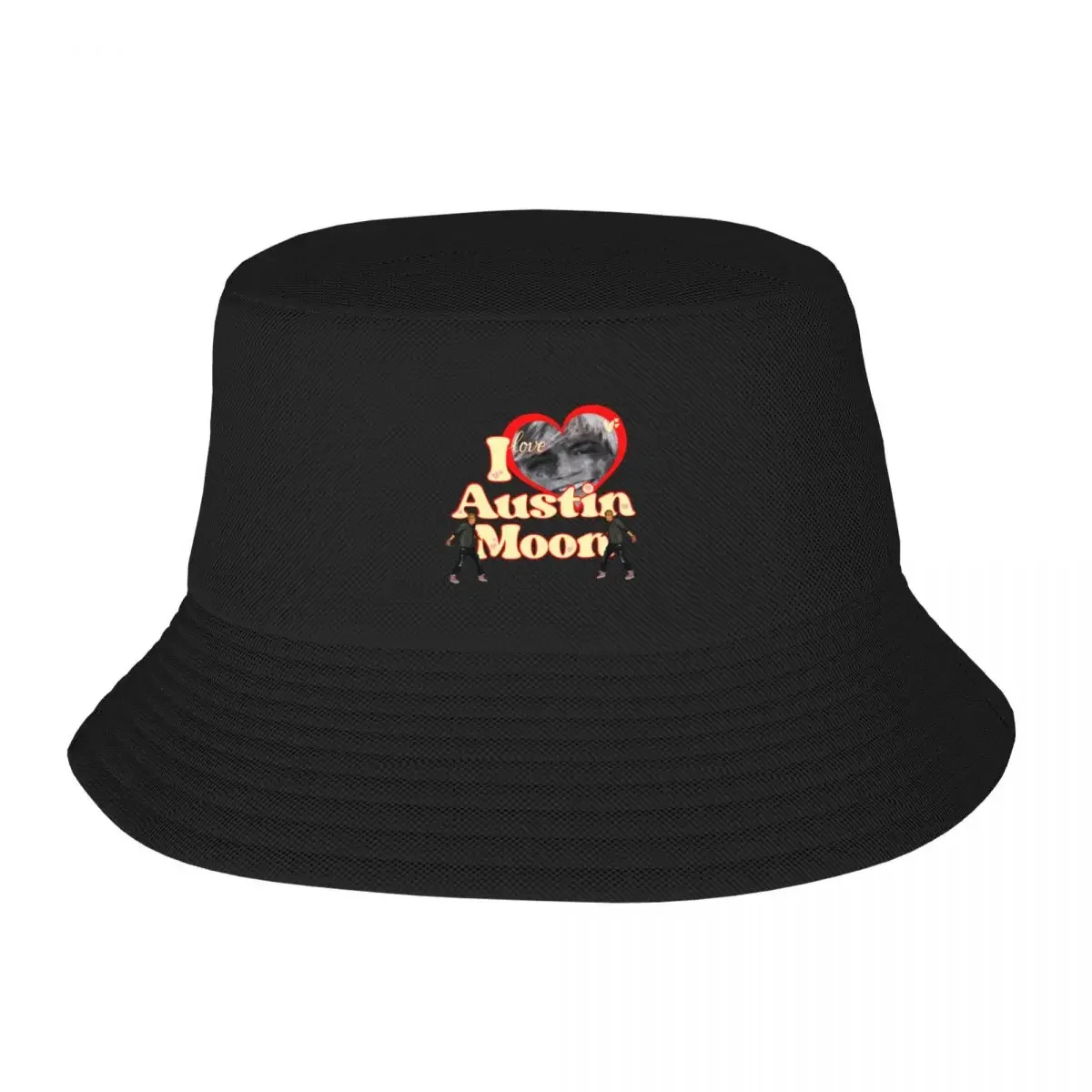 I Love Austin Moon Bucket Hat Luxury Hat Uv Protection Solar Hat Golf Baseball For Men Women's