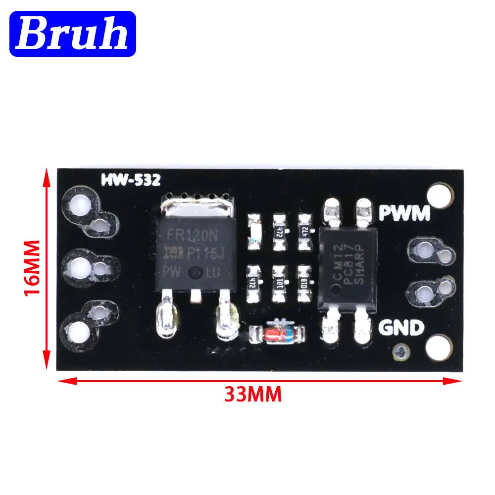 Isolated MOSFET MOS Field Effect Tube Module 3V / 5V FR120N LR7843 D4184 AOD4184 Board Replacement Relay For Arduino and MCU