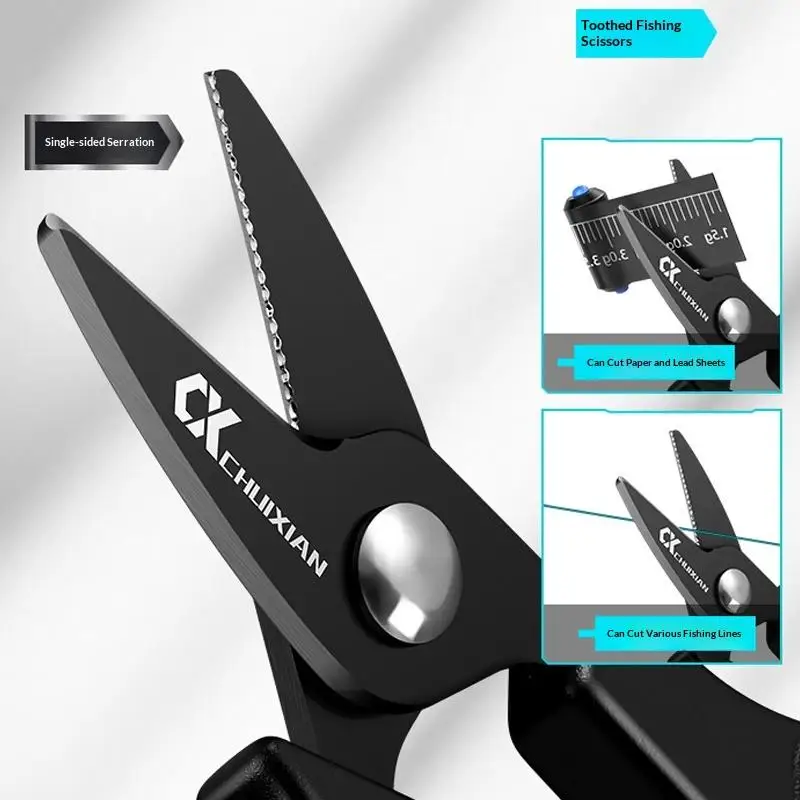 Portable Titanium Plated Fishing Scissors With Retractable Keychain For Hanging Strings PE Fishing Line Stainless Steel Lure Sci