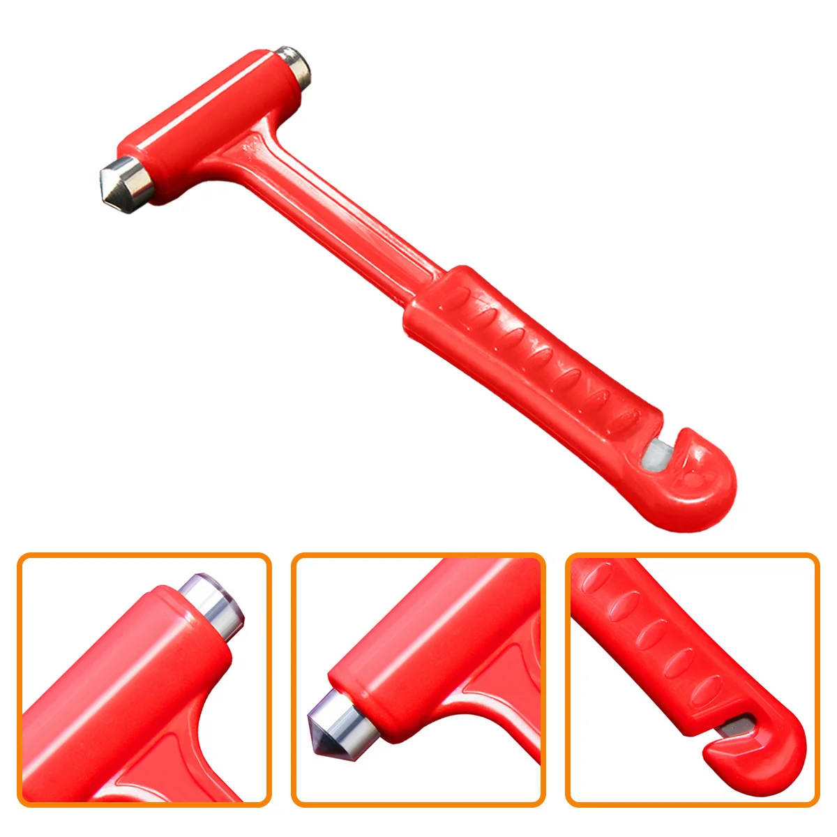 2-in-1 Auto-Notfallhammer mit Gurtschneider für Sicherheit, Rettung und Flucht, tragbarer Glasfensterbrecher – Detail 5