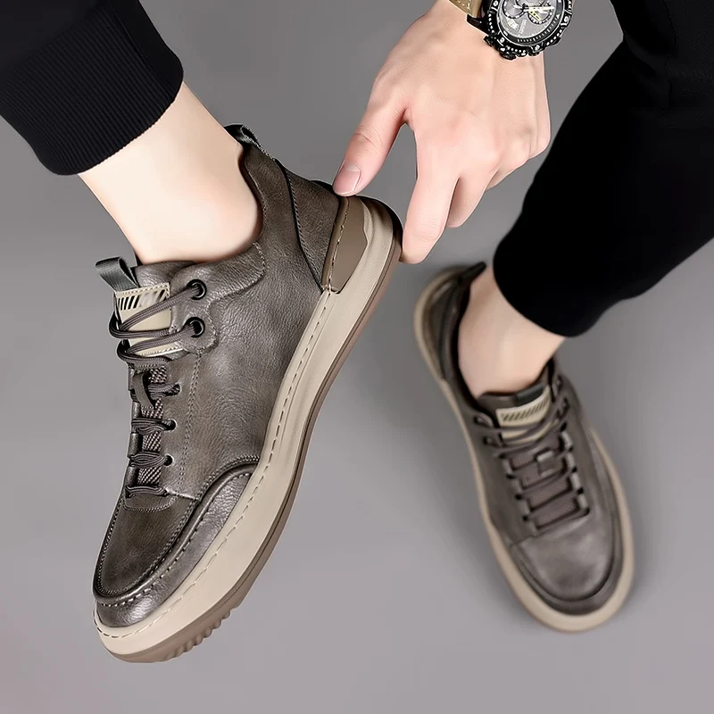 

Men's casual board shoes Comfortable retro high-quality style Walking or outdoor leisure tourism Luxury shoes minimalist