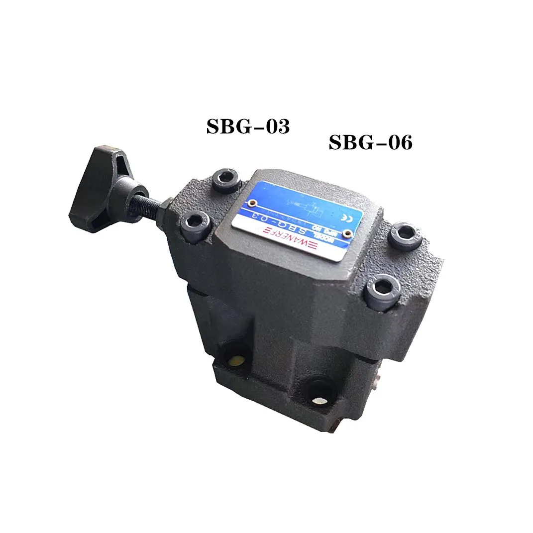 SBG Series, Low Noise SBG-03 SBG-06 Pilot Operated Relief Valve, Hydraulic Pressure Regulator