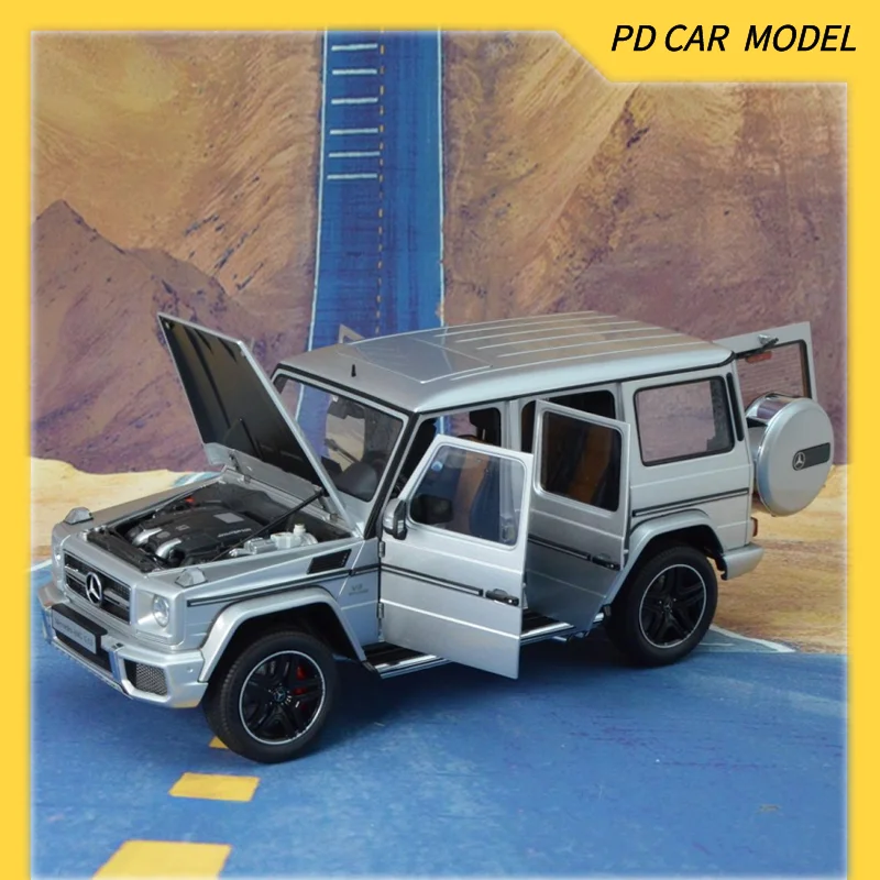 Autart-collectible mercees amg 63シルバーモデル、友達と家族へのギフト、1:18スケール