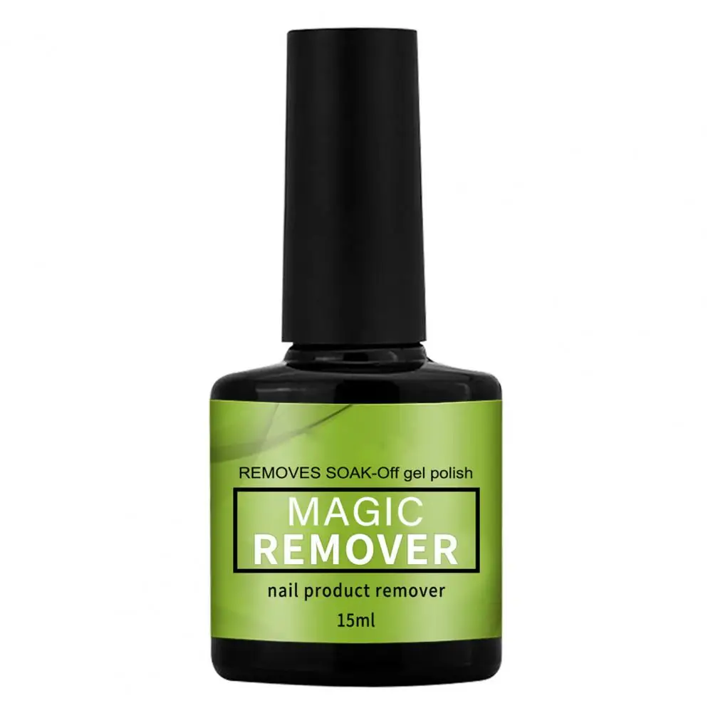 Cola para unhas falsas, Gel Magic Polish, Removedor Sintético, Removedor de esmalte suave, Eficaz, 15ml