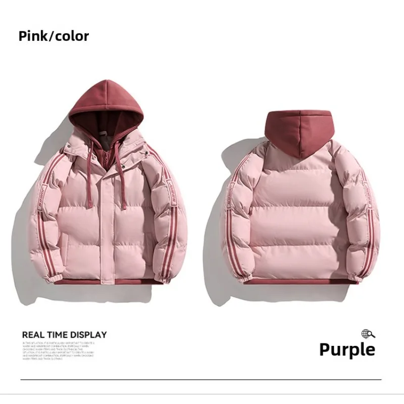 

Уличные альпинистские костюмы, пуховик, одежда для пар, утолщенные ветрозащитные морозостойкие зимние куртки с хлопковой подкладкой, пальто