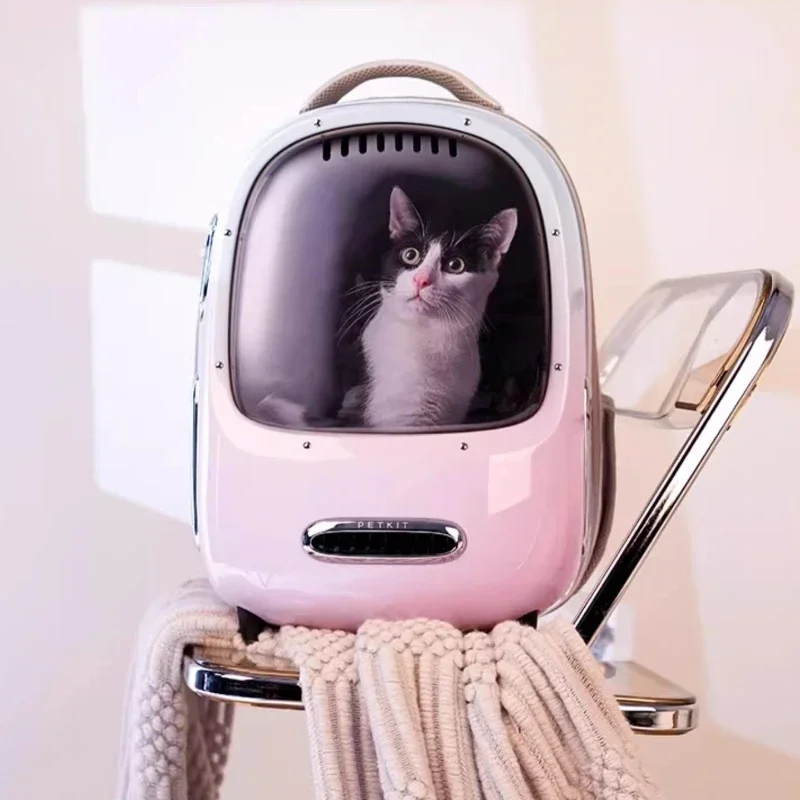 

Cat Bag Portable Backpack Space Cabin Handheld Fresh Air Cat Cage Pet Outing Backpack