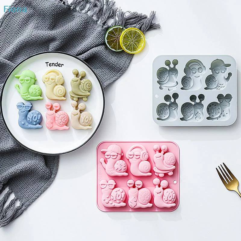 Chocolate Mold Snail Silicone Mold For Cake Gummy Jello Ice Cube, Cake Decoration Soap Mold Silicone Baking Mold view 4