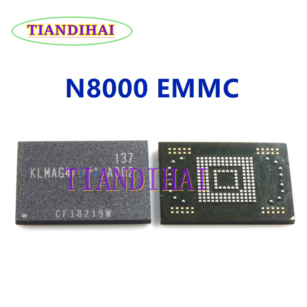 Memoria Flash NAND IC para Samsung N8000 EMMC, 16GB, NOTE 10,1, Chip de Firmware programable, KLMAG4FEJA-A002