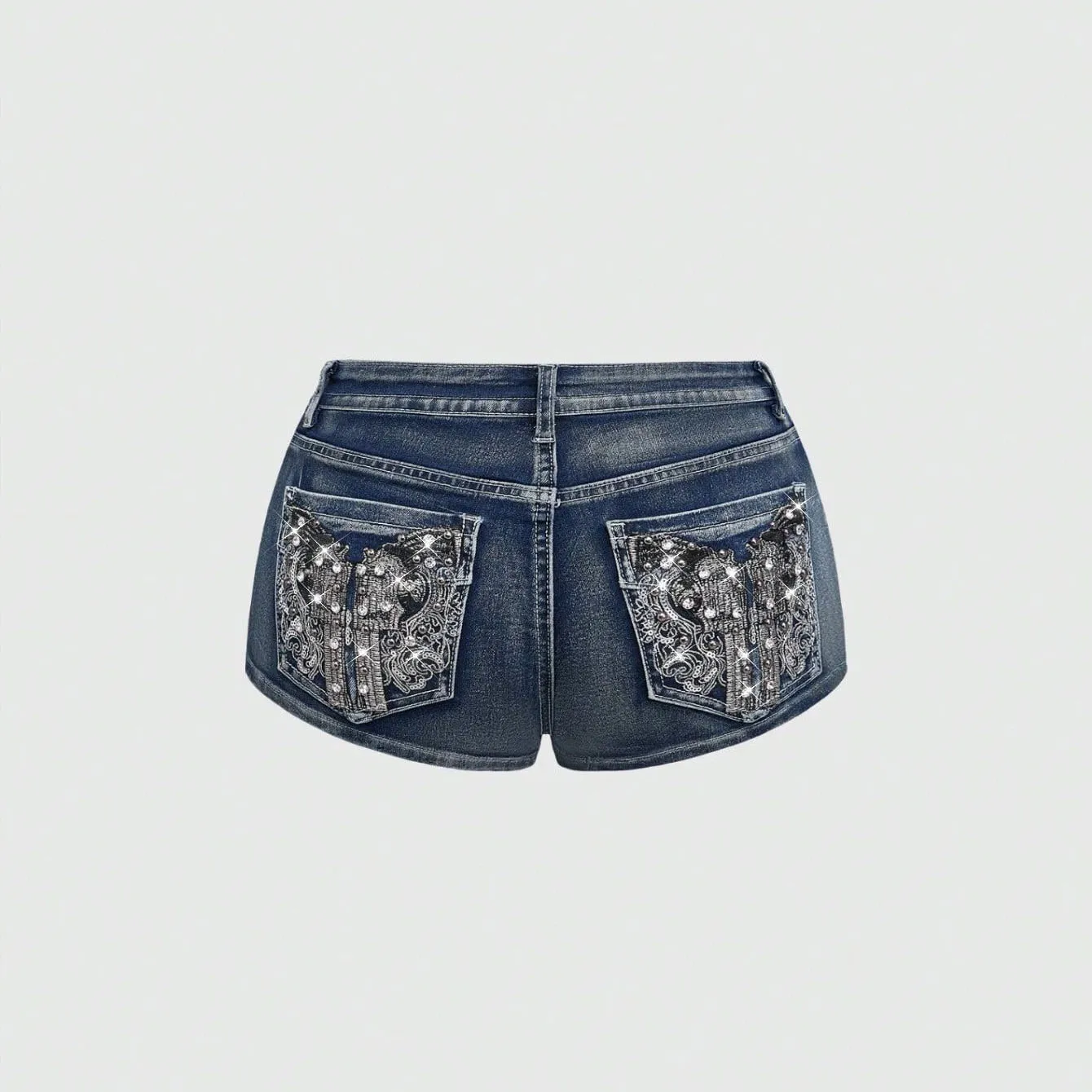 Summer Rhinestone Embroidered - Street Fashion Jeans review and price