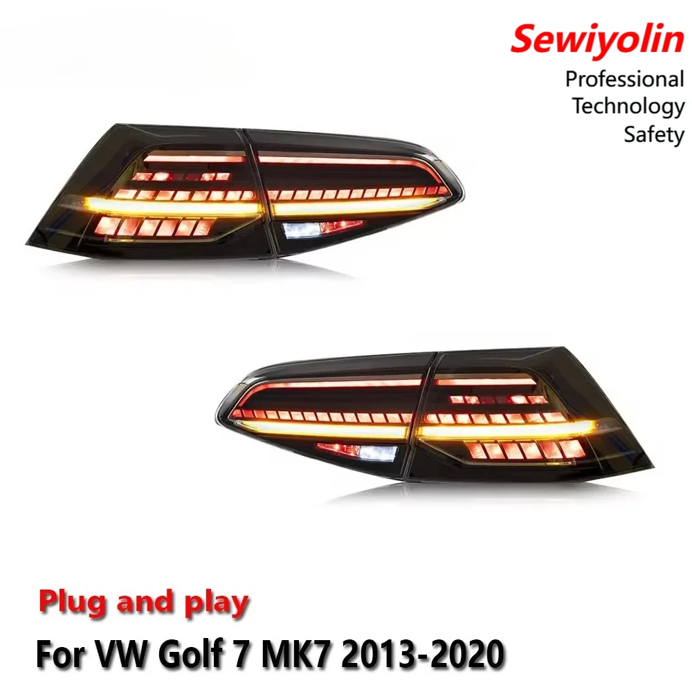 

Светодиодные аксессуары для модернизации задних фонарей для VW Golf 7/7.5 MK7/7.5 2013-2020: задние противотуманные фары, дневные ходовые огни, стоп-сигналы, указатели поворота, установка Plug and Play