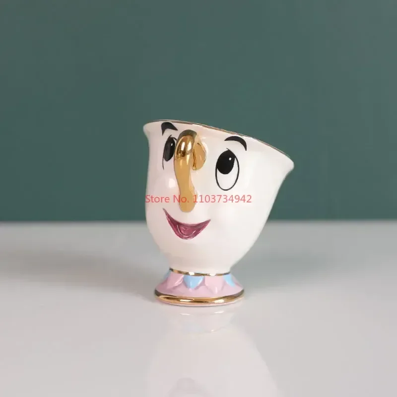 Disney Teapot Cute Cartoon Beauty And The Beast Coffee Pot Mug Mrs Potts Chips Cup Tea Cup Pots One Tea Sets Droshipping Gifts