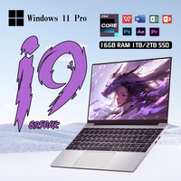14.1 inch Portable Laptops Intel Core i9 8950HK Windows 11 Pro Office Gaming PC Laptop 16GB RAM 1TB 2TB SSD 1920*1080 laptops PC