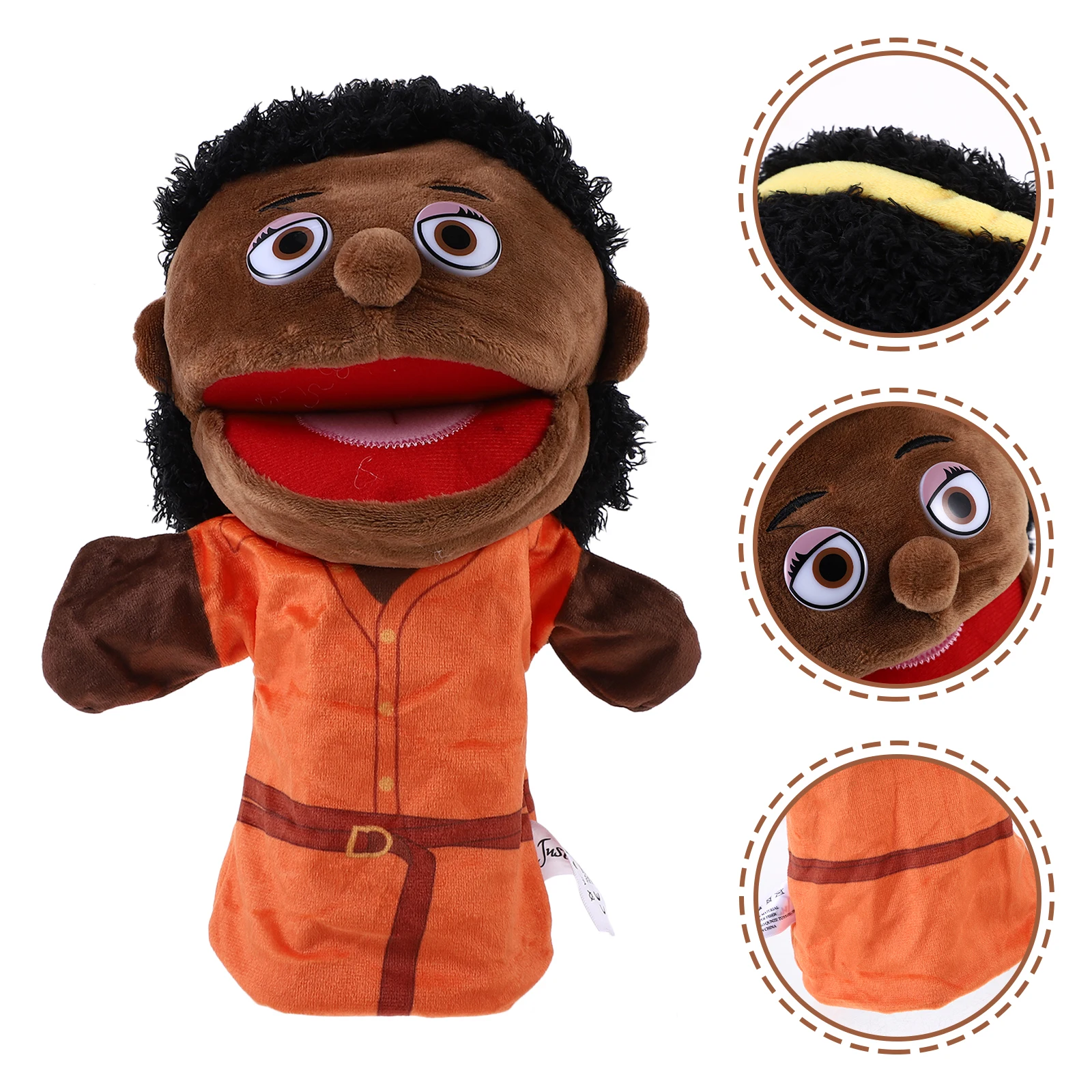 1pc Creatief Lid Handpop Educatief Spelen Voor Storytelling Rollenspel Decoratieve Figuur Levensechte Figuur