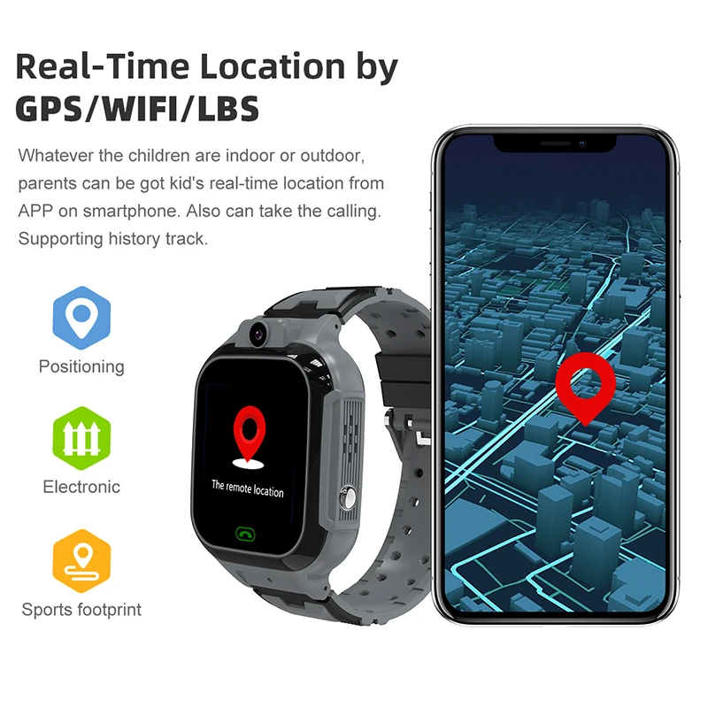 2023 NEW For Xiaomi GPS Children\'s Smart Watch 4G Track Video Call Camera SOS Waterproof Display Location LBS Tracker SmartWatch