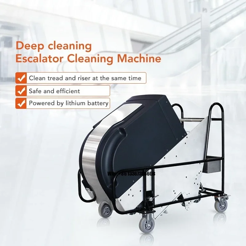 Lithium Battery Autoscrubber Professional Grade All-in-One Escalator Step Cleaner Effective Escalator Cleaning Machine