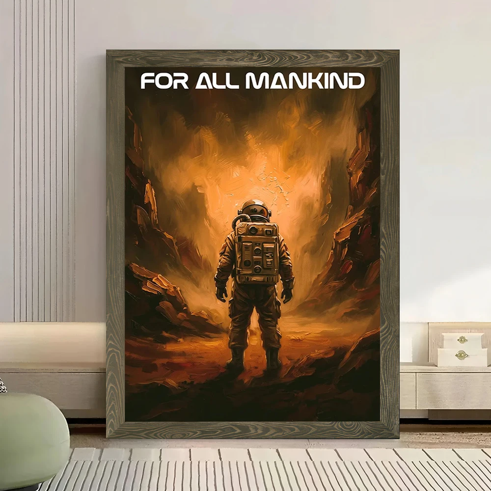 For All Mankind Tv Show Poster Customizable Printed Canvas Painting for Pictures Wall Art Living Room Decorations Bathroom Decor view 3