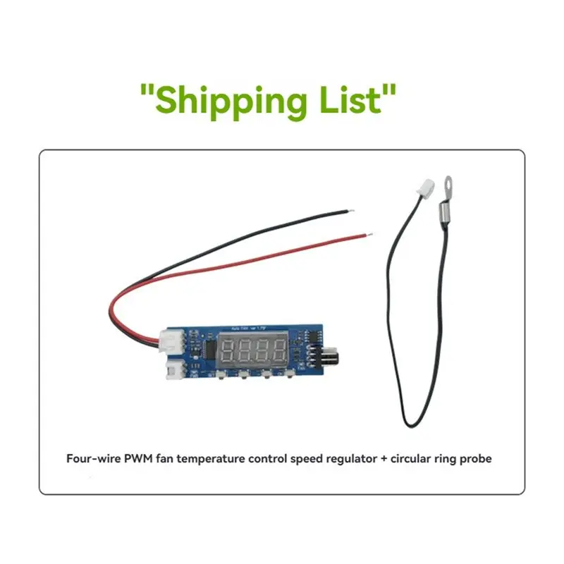DC 12 V 3A 4-Draad PWM Fan Speed Controller PWM Fan Temperatuurregeling Gouverneur Voor FPV Rcdrone temperatuur/RPM Display