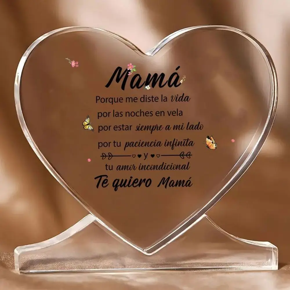 Regalos para Mamá: Acrílico Oficina Recuerdo y Pisapapeles Navidad, Día de la Madre, Cumpleaños