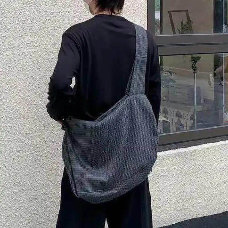 Fashion Plaid Large Capacity Shoulder Bag Simple And Casual Versatile Personalized And High-end Trendy Single Shoulder Bag Trend