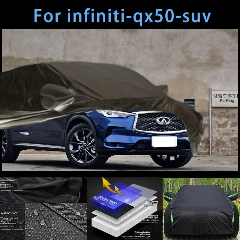 

For infiti-qx50-suv Outdoor Protection Full Car Covers Snow Cover Sunshade Waterproof Dustproof Exterior Car accessories