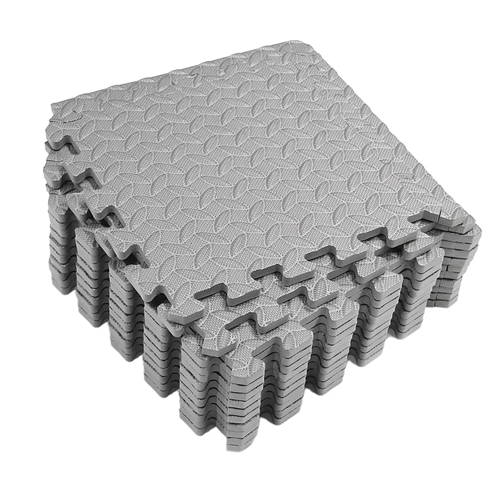 12 قطعة الحصير أوراق إيفا الحبوب سميكة عدم الانزلاق الربط الحصير امتصاص منصات لصالة الألعاب الرياضية اليوغا غرفة الرقص تجريب #2