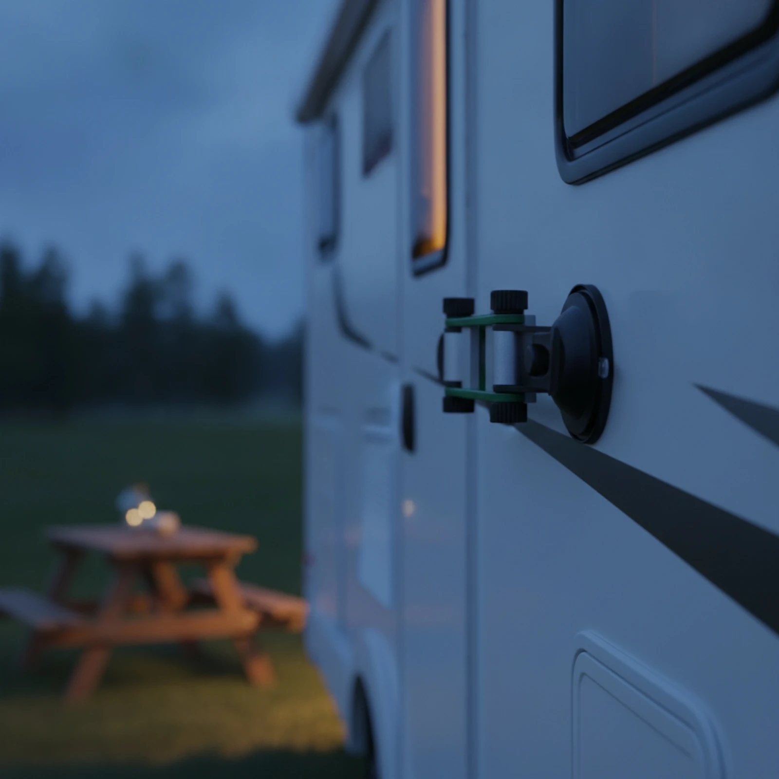 Awning Support Base Adjustable RV Awning Mount Hardware Heavy-Duty for Campers, Caravan, Travel Trailer