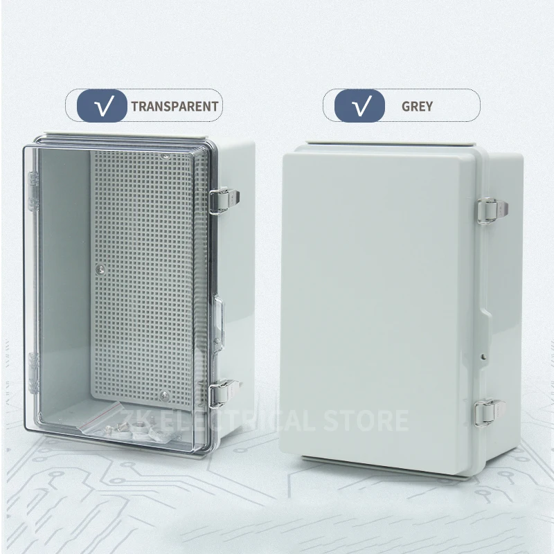 Outdoor waterproof junction box with lock transparent distribution box monitoring power box indoor and outdoor wiring socket box