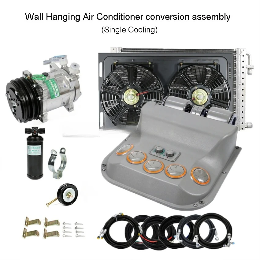 

Universal 12V 24V A/C Air Conditioning Evaporator for Heavy Duty Machinery Truck Tractor Caravan Trailer Automotive