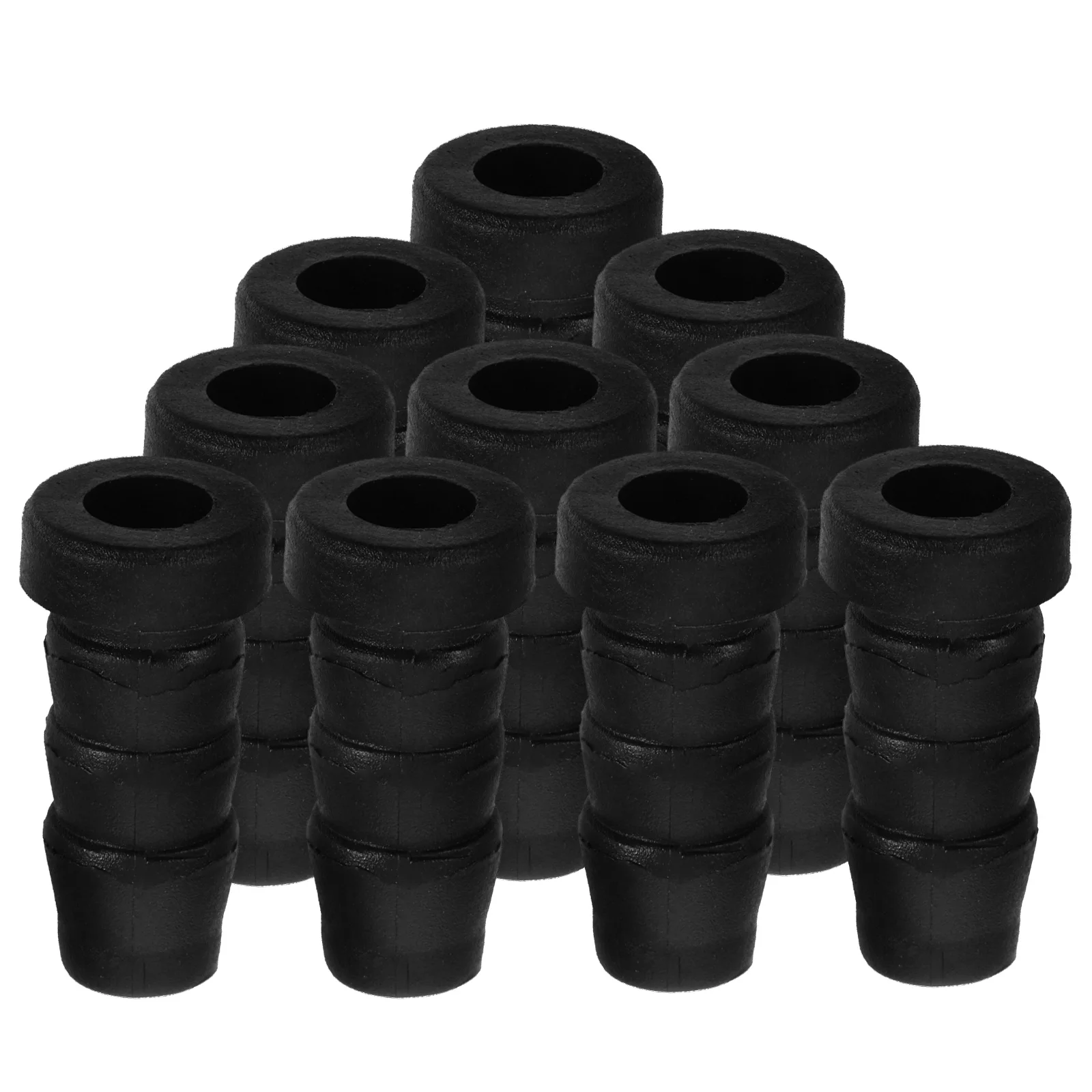 

20pcs Black Furniture Wheel Insert 14mm Hole Plastic Chair Leg Inserts Caster Hardware Glides Case Stool Swivel Wheel Supply