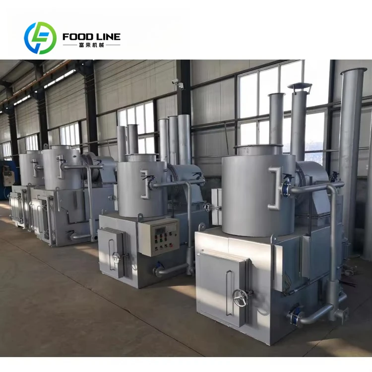 Customized 30kg/hr Portable Pet Crematorium Incinerator Animal Waste Disposal Machine Eco Friendly Smokeless Equipment