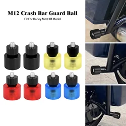 Motorcycle M12 Black Crash Bar Guard Ball Crash Bar Engine Guard Collision Protector For Harley Sportster Touring Softail Dyna