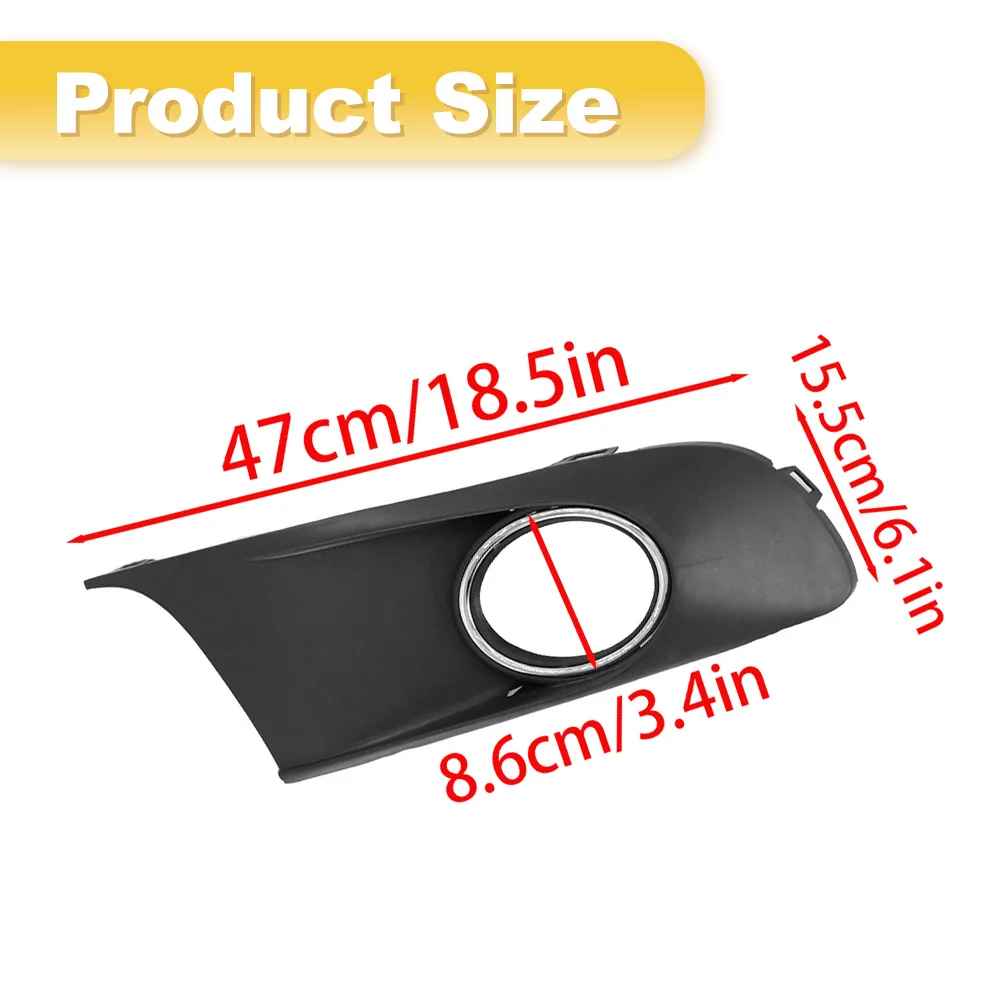 2pcs ABS Car Front Bumper Fog Light Lamp Grille Grill Cover Left & Right for Volkswagen VW Caddy/Touran 2010 2011 2012-2015